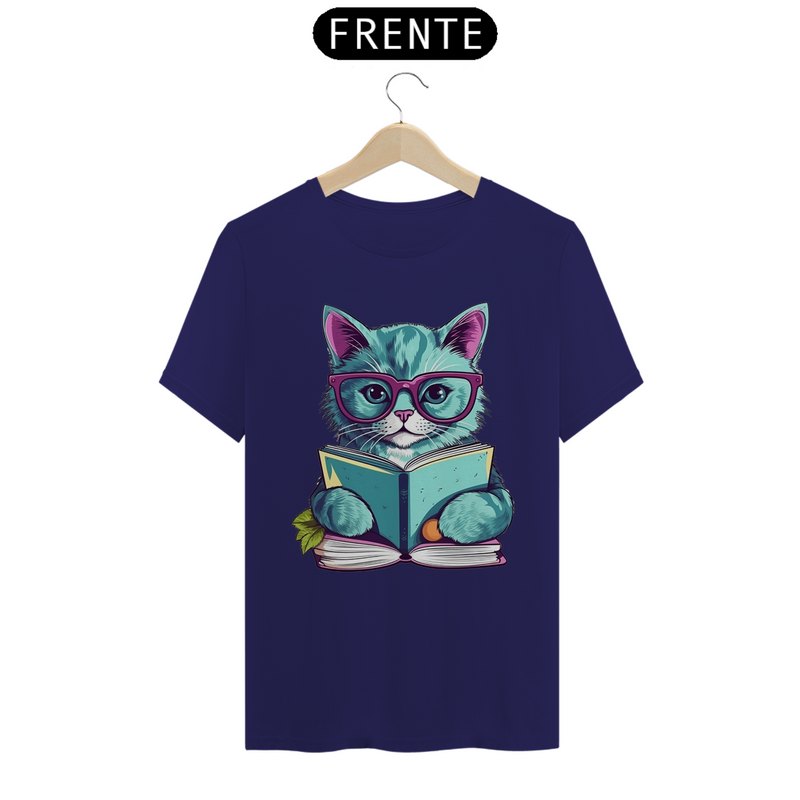 Camiseta Gatinho Leitor