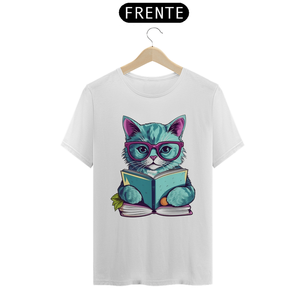 Camiseta Gatinho Leitor