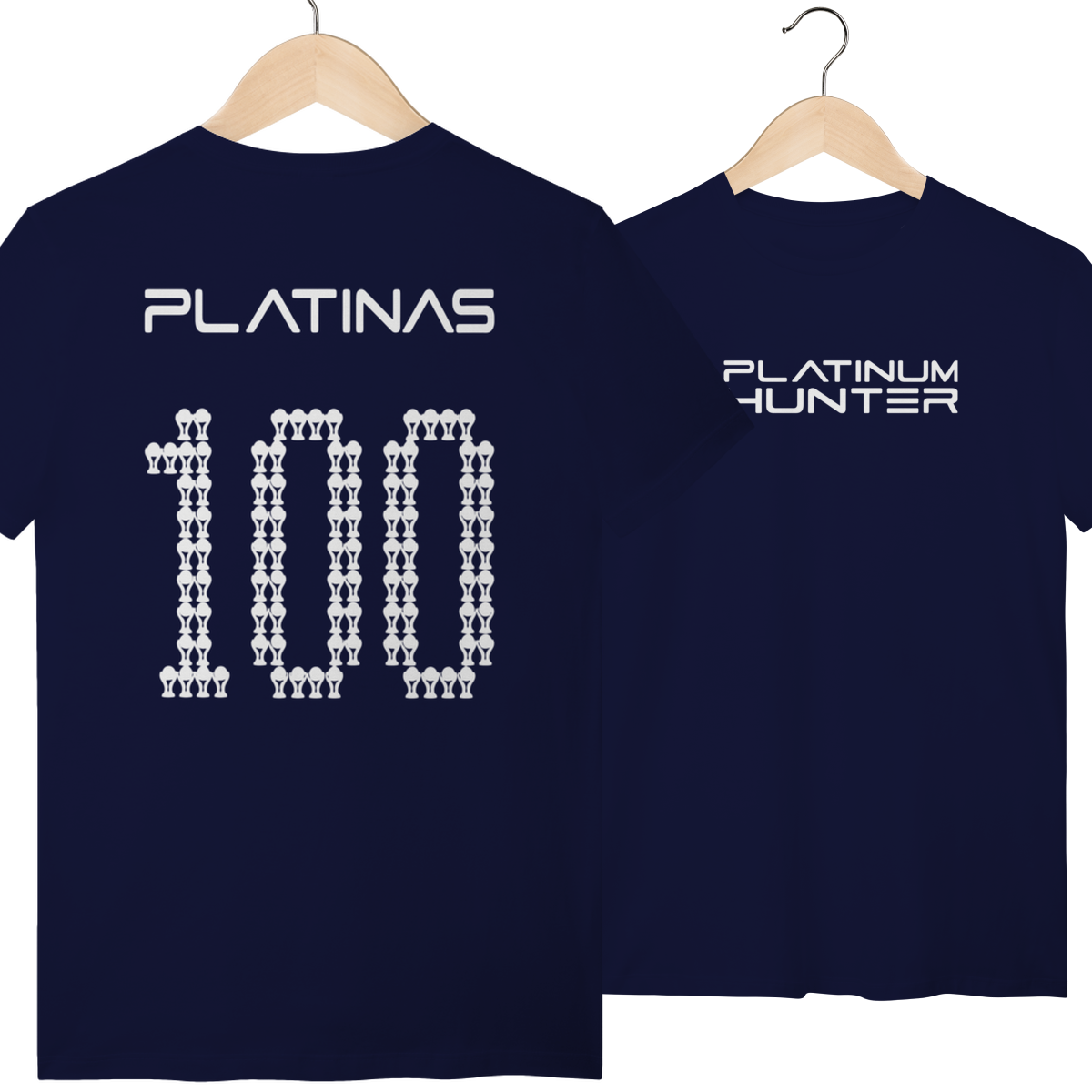 Camiseta 100 Platinas — Platinum Hunter | Armário Nerd