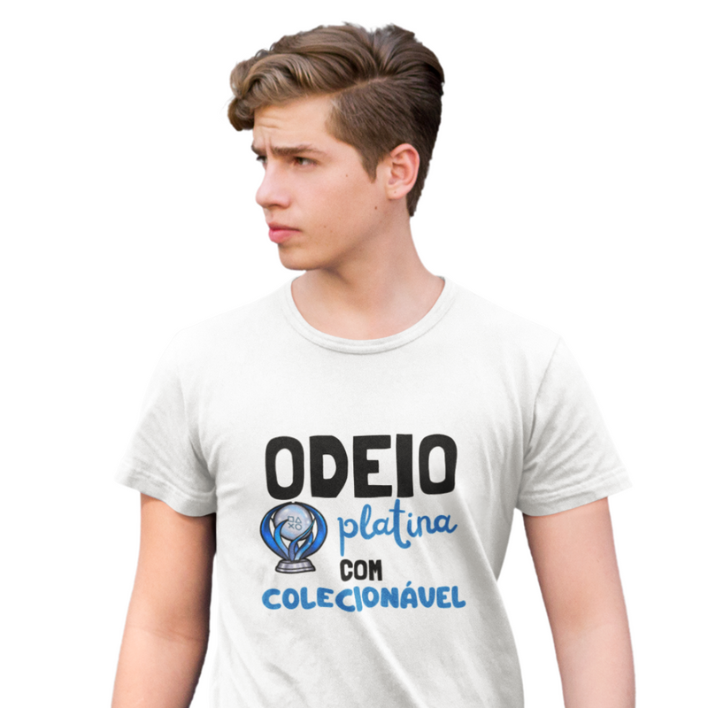 Camiseta "Odeio Platina com Colecionável"