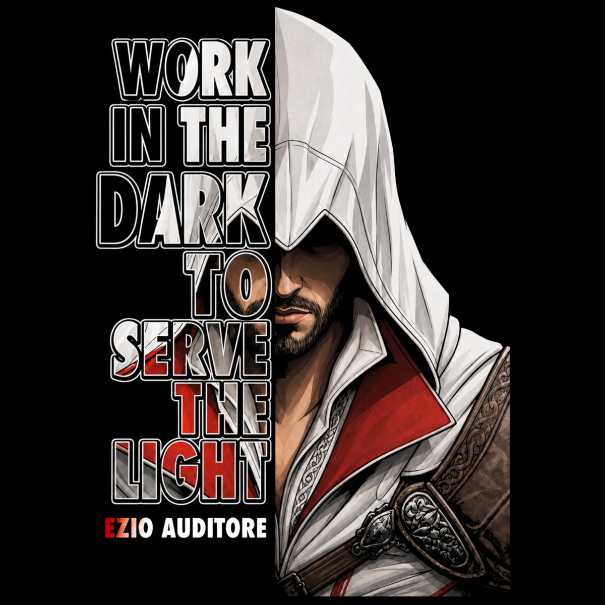 Camiseta Assassins Creed - Work in the Dark | Armário Nerd
