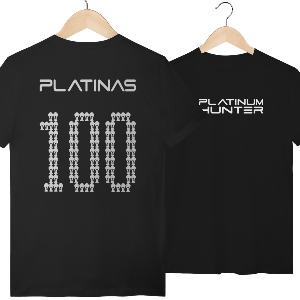 Camiseta 100 Platinas — Platinum Hunter | Armário Nerd